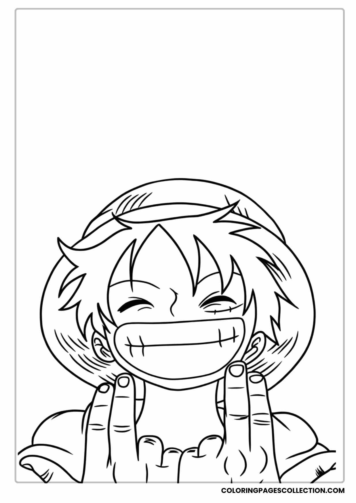 Monkey d Luffy Coloring Pages