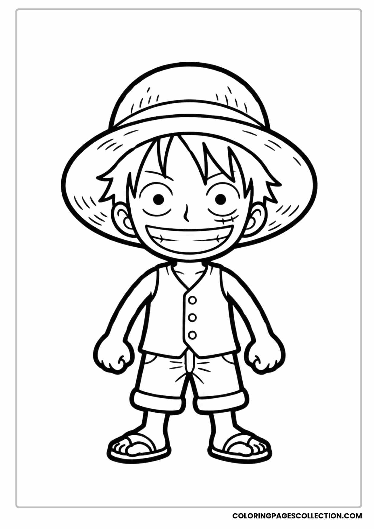 Monkey d Luffy Coloring Pages