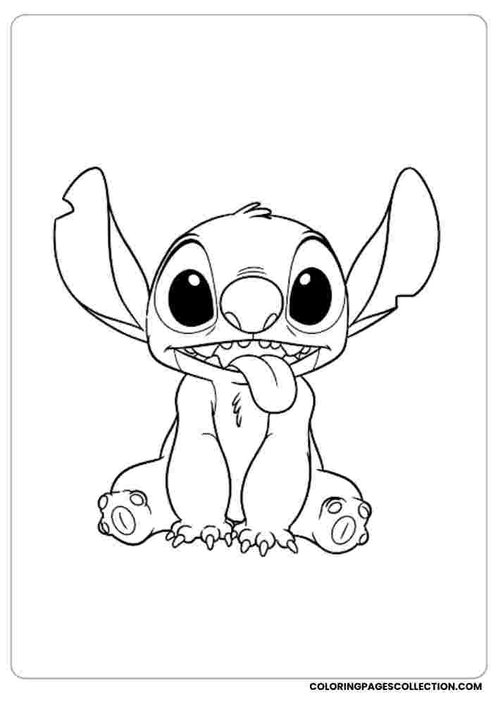 Silly Face Stitch Coloring Page, Coloring sheet, free printable