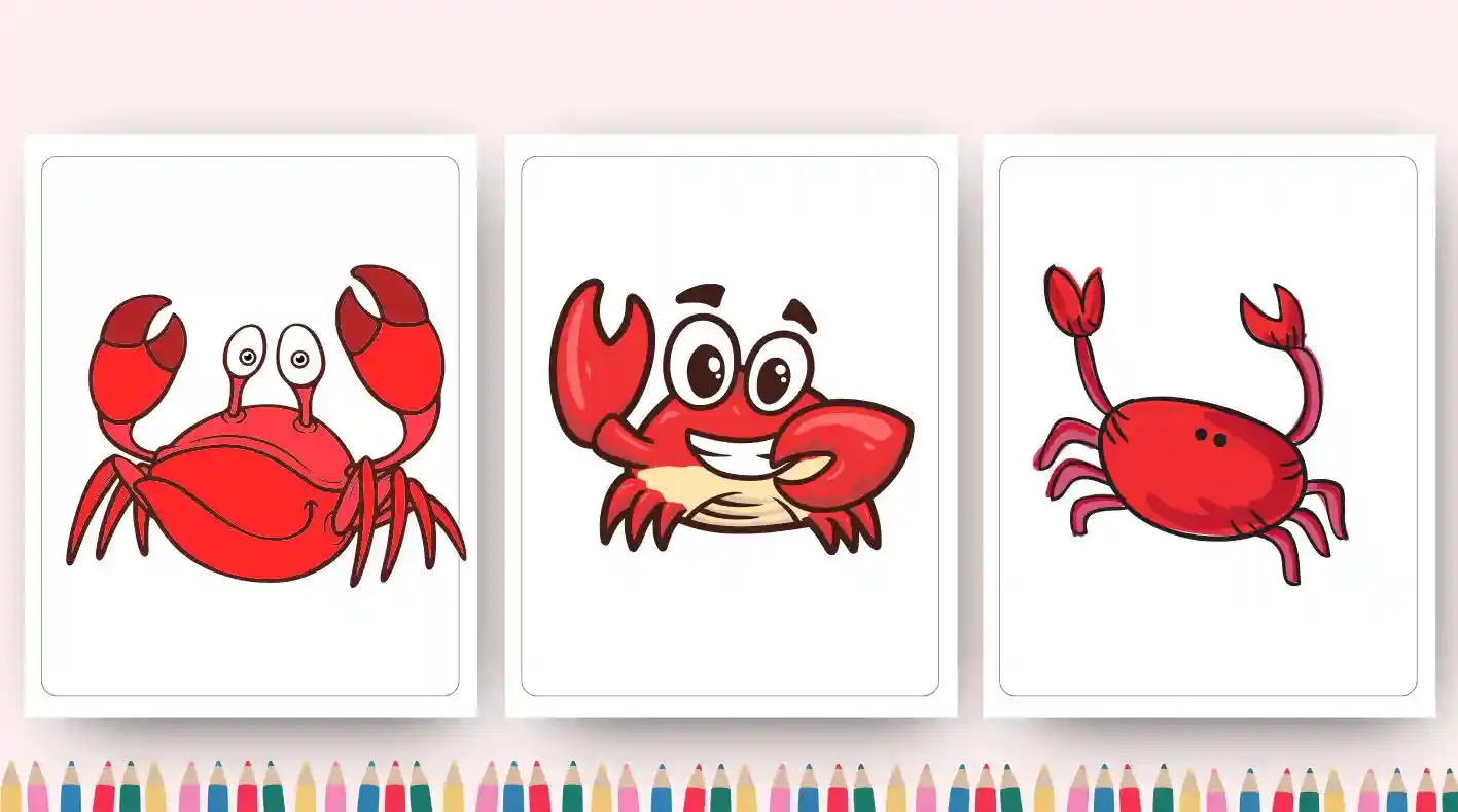 crab coloring pages