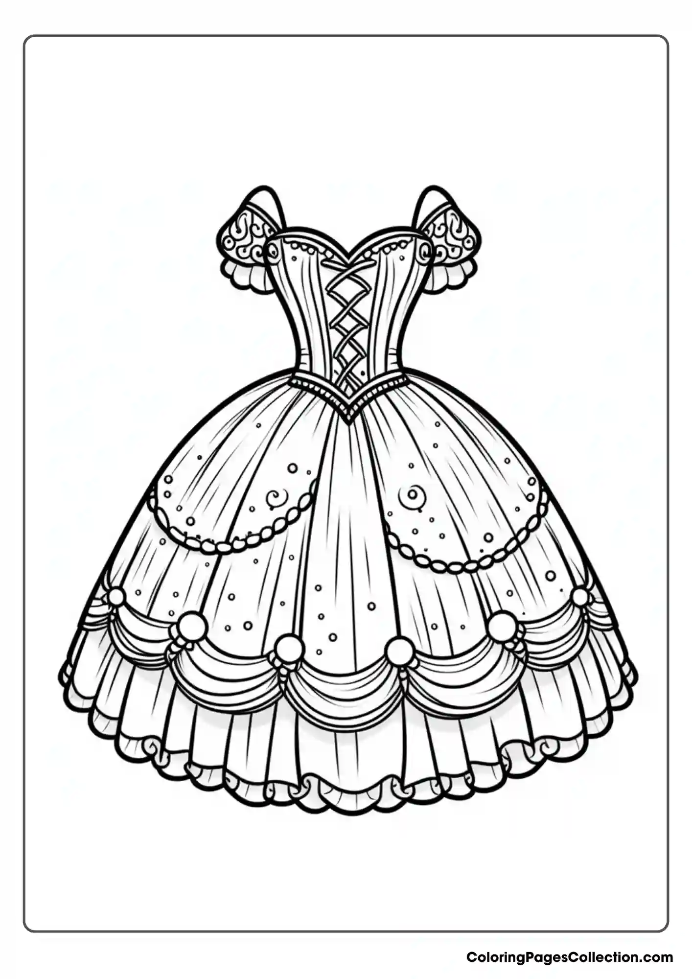Layered Tulle Skirt Princess Dress