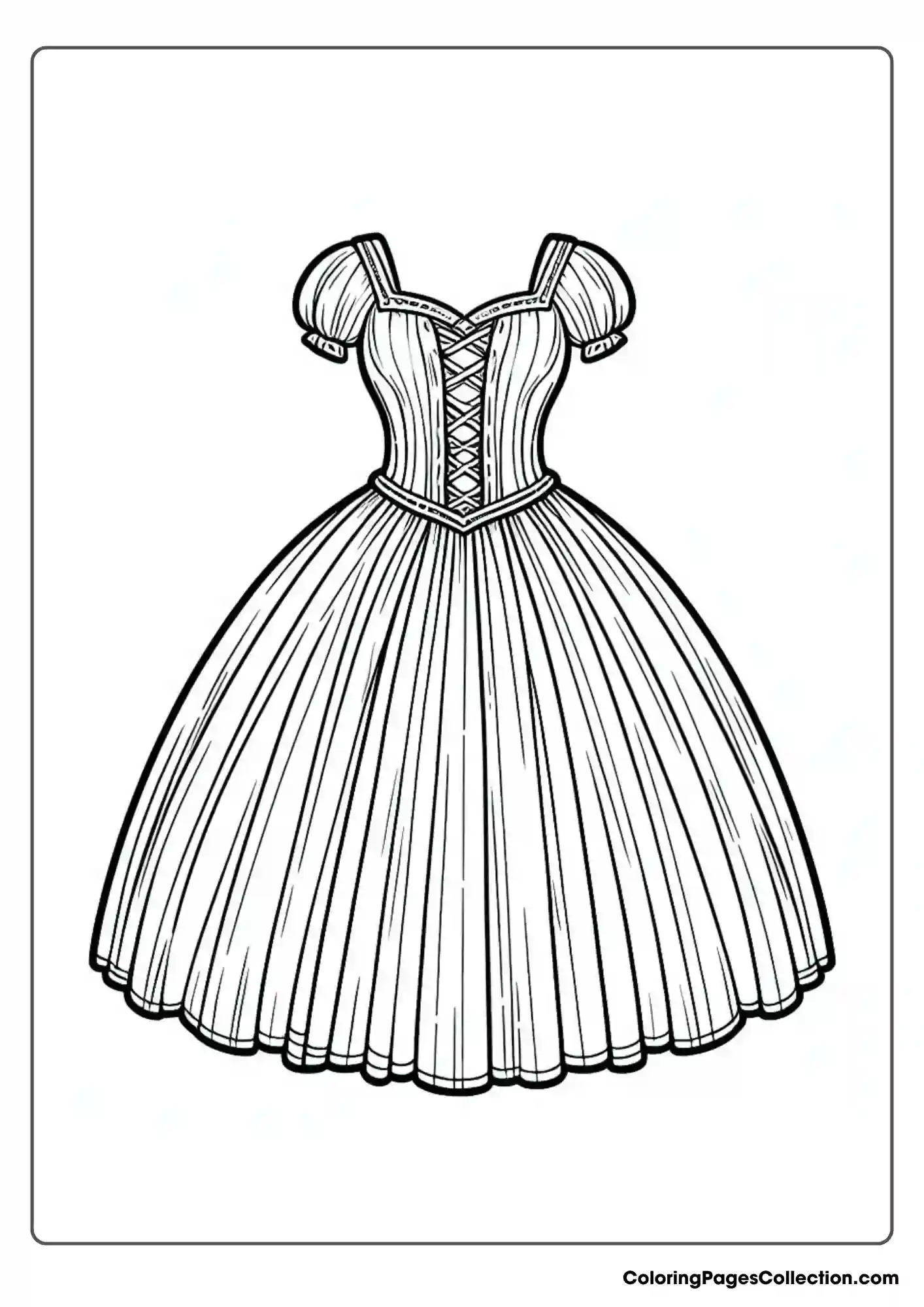 Princess Dress With Pleated Skirt
