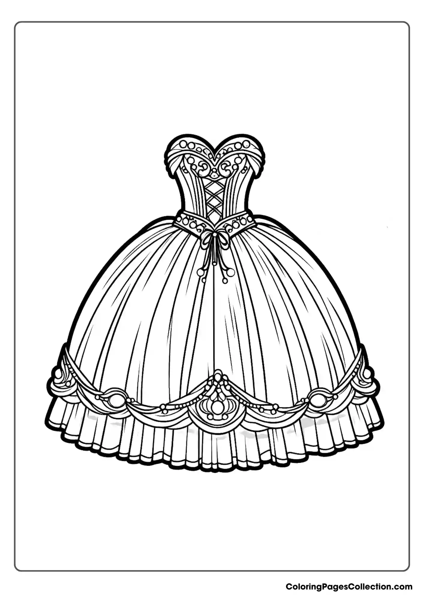 Cinched Waist Princess Dress