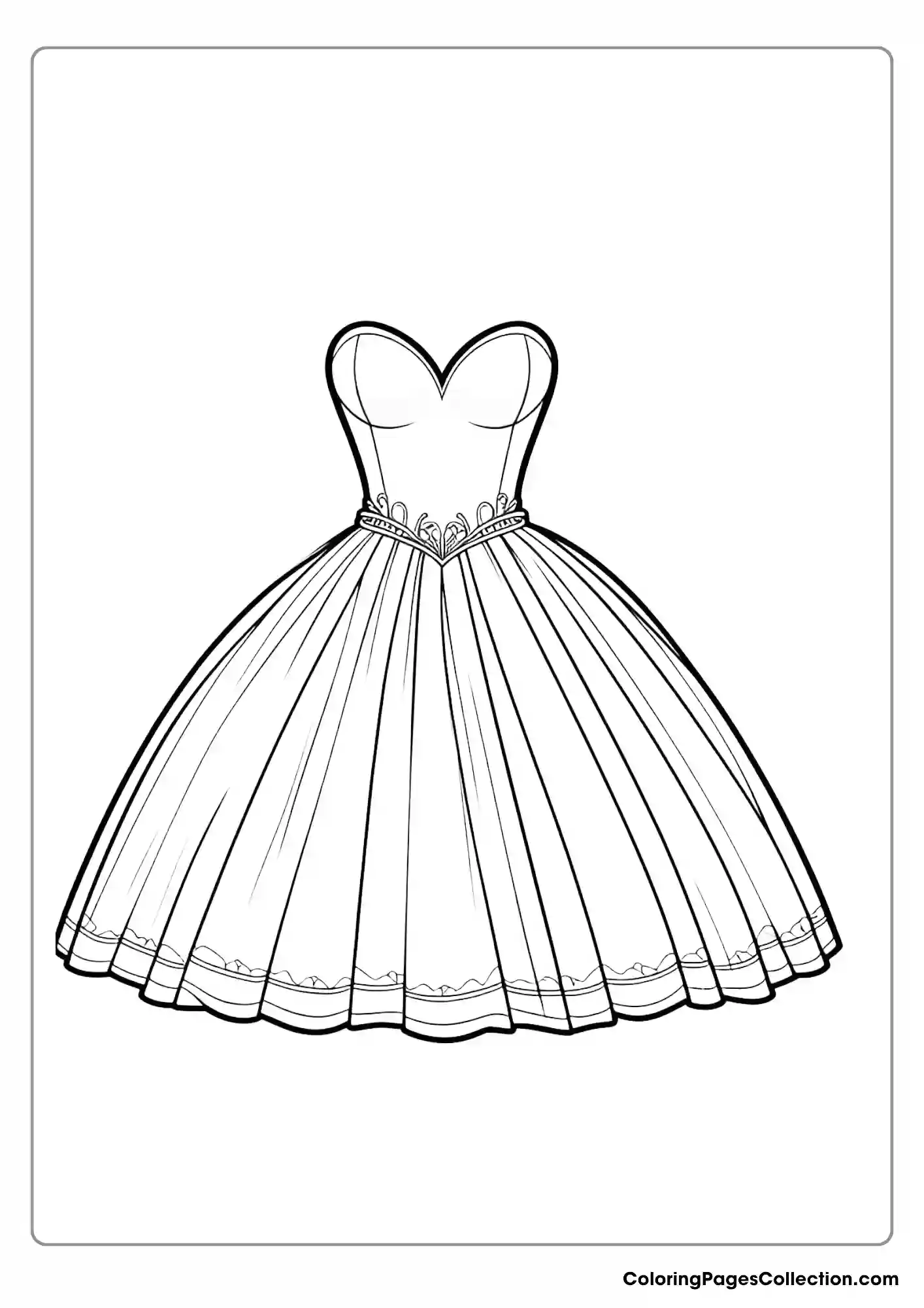 Sweetheart Neckline Princess Dress