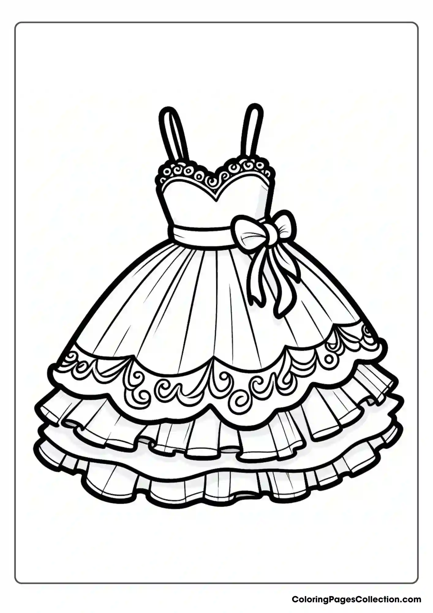 Halter-style Neckline Princess Dress
