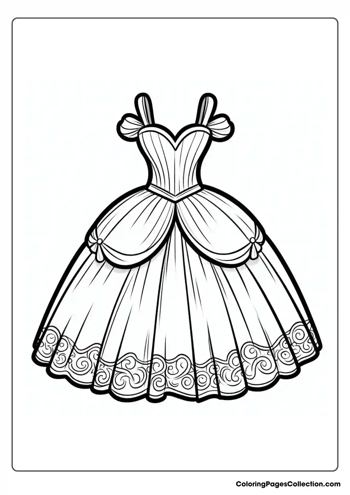 A Trumpet-style Skirt Princess Dress