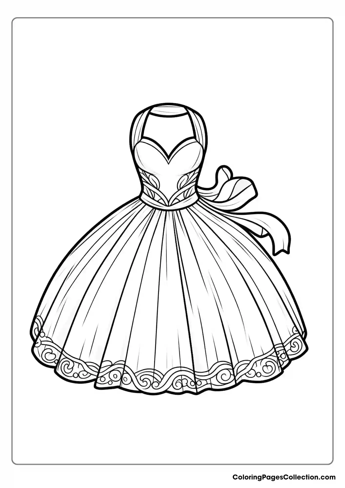 Halter-style Neckline Princess Dress