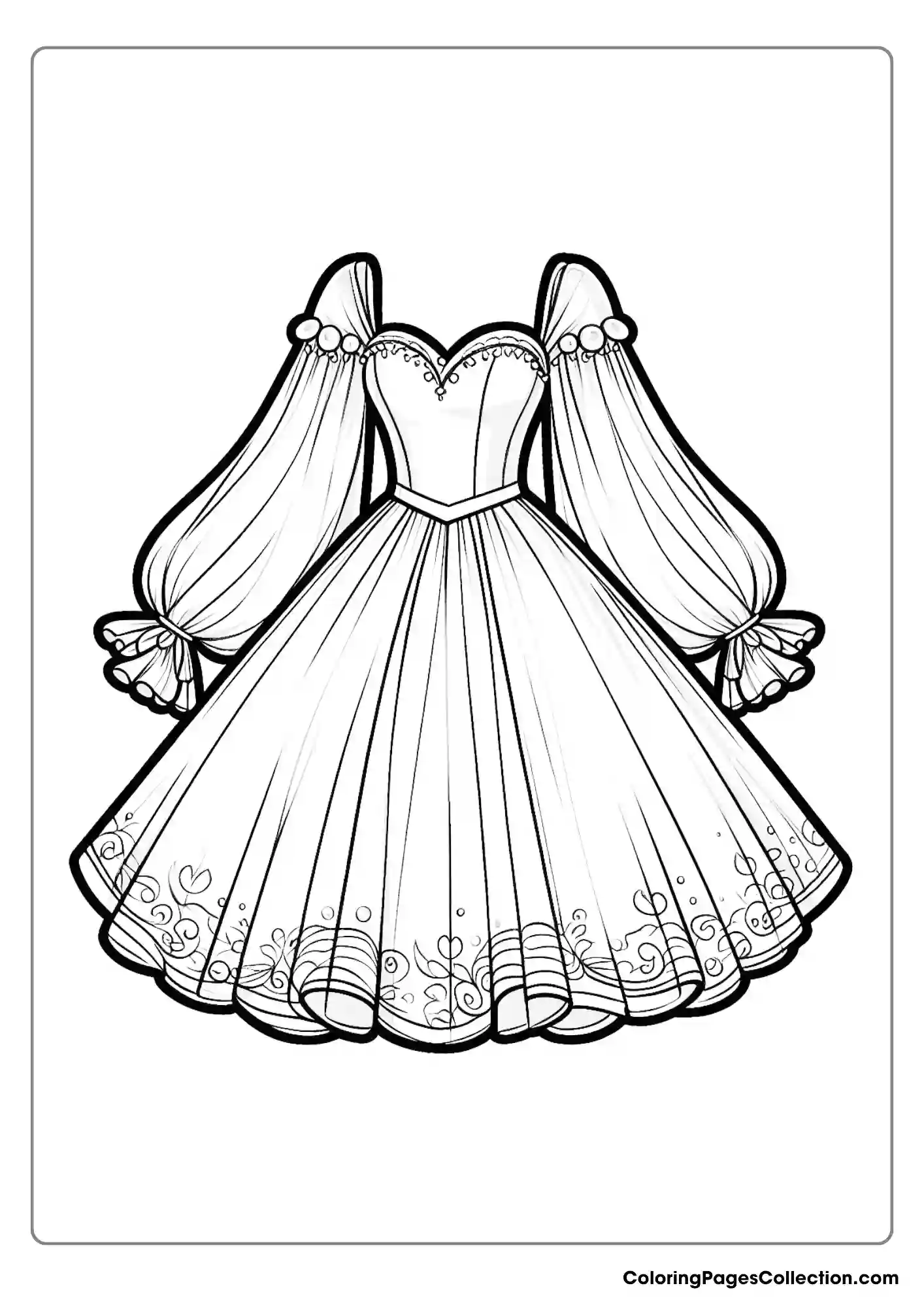 High-low Hemline Princess Dress