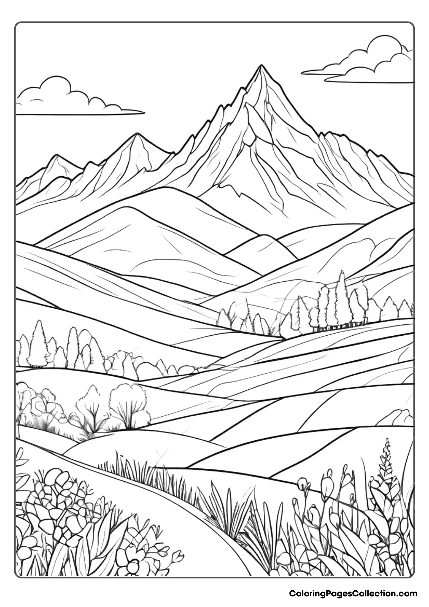 Coloring pages for teens, Nature Coloring Page