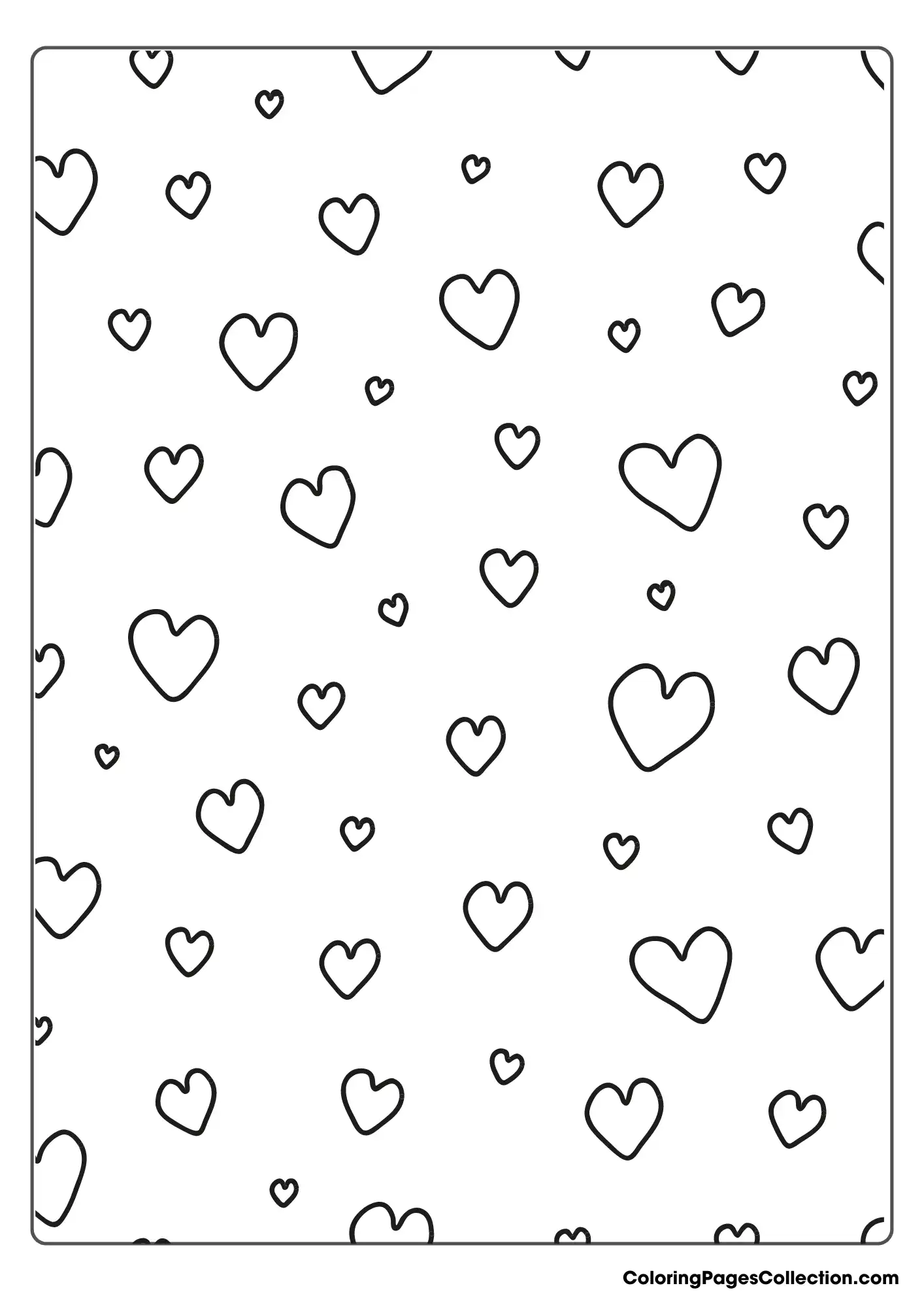 Coloring pages for teens, Only Heart