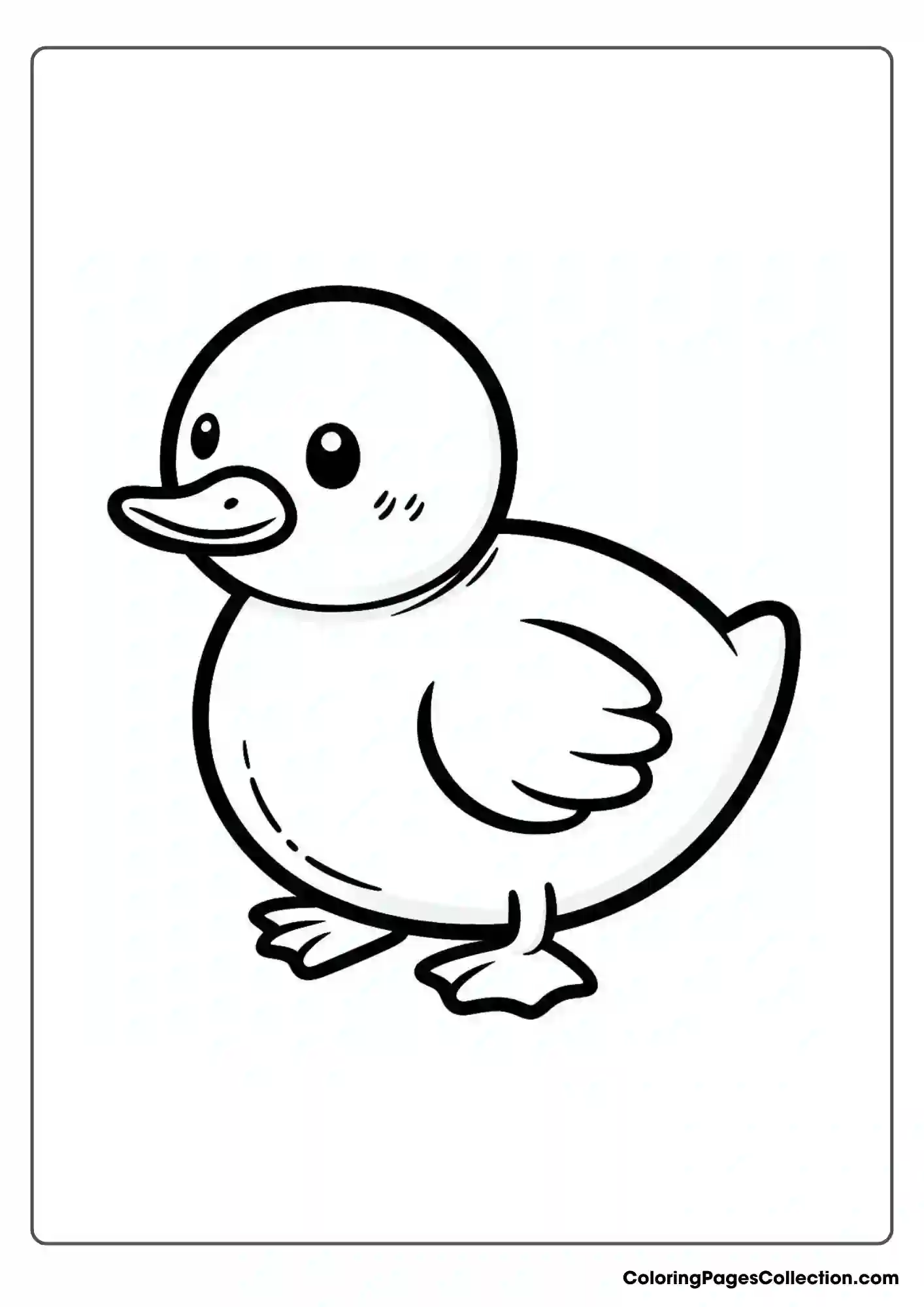 Simple Duck Outline