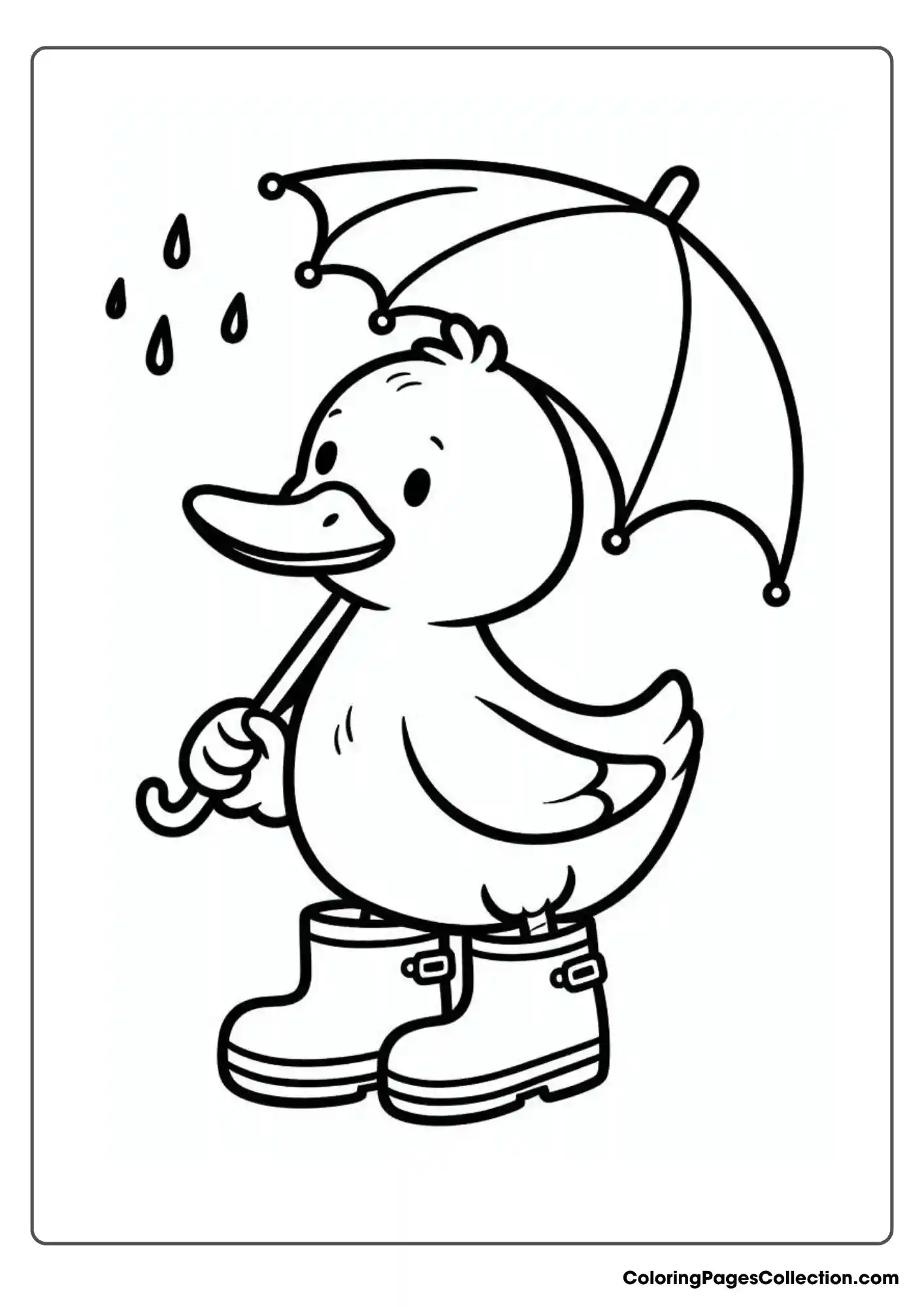 Duck Holding An Umbrella
