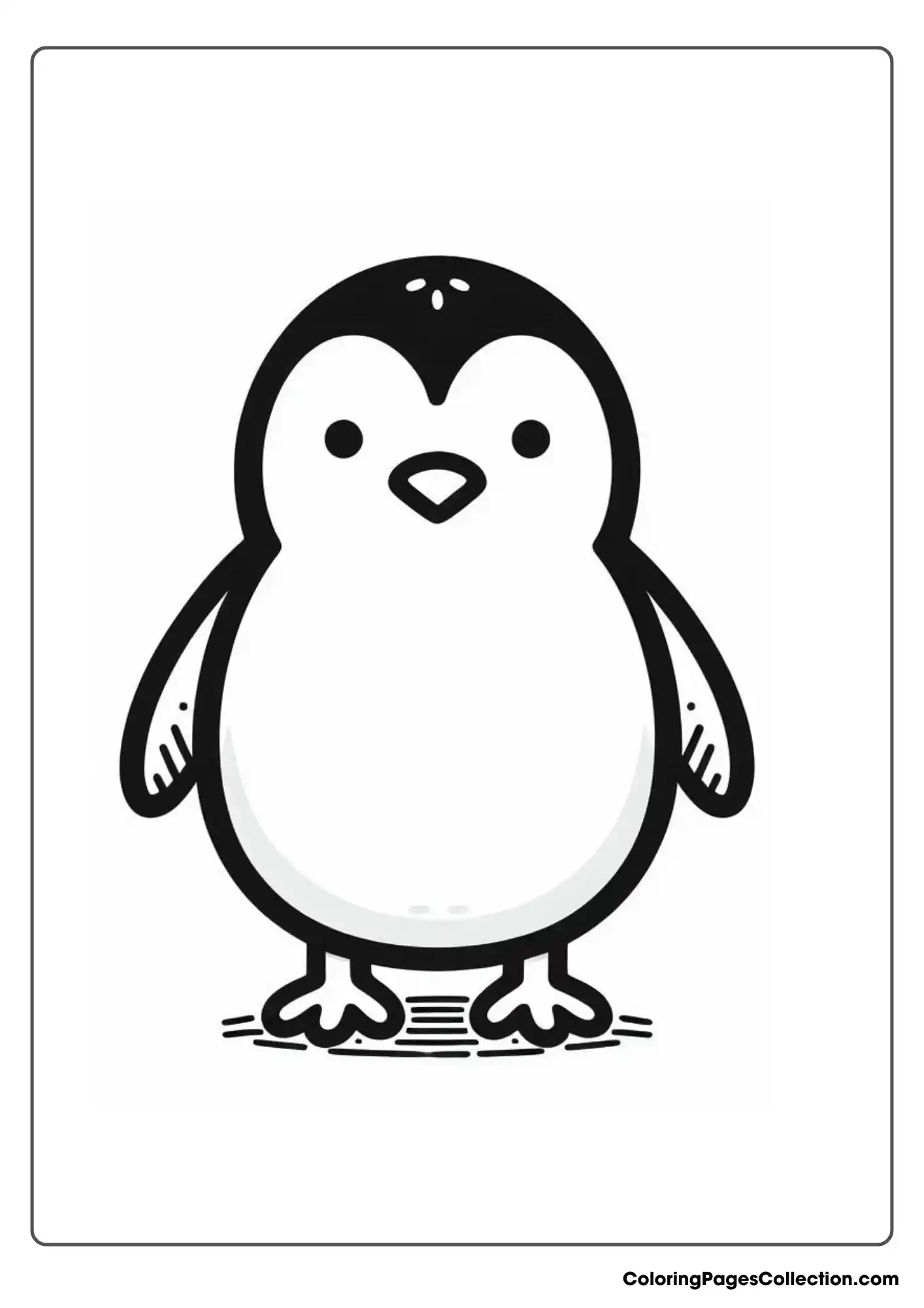 A penguin standing upright