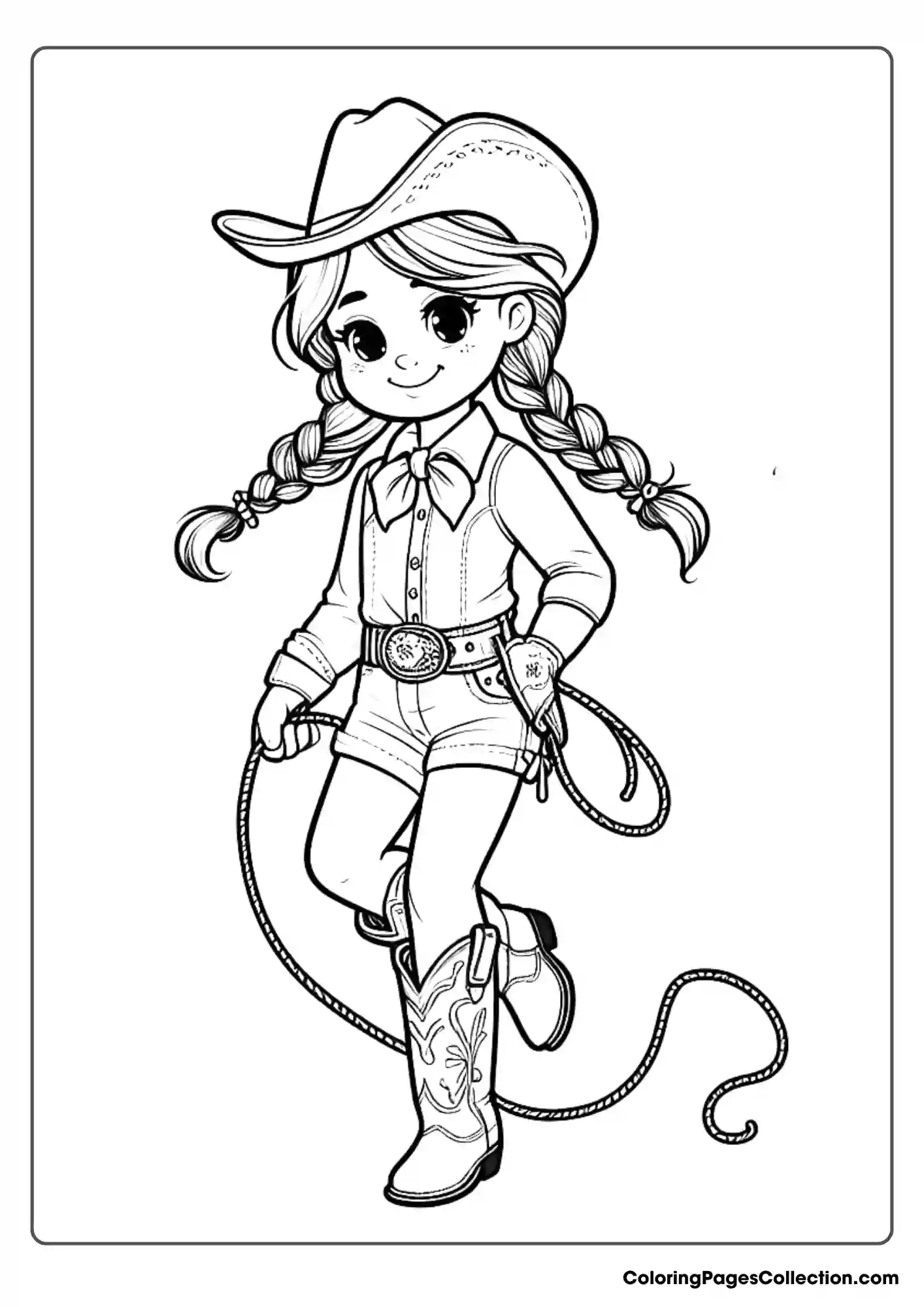 Cowgirl Coloring Pages For Kids