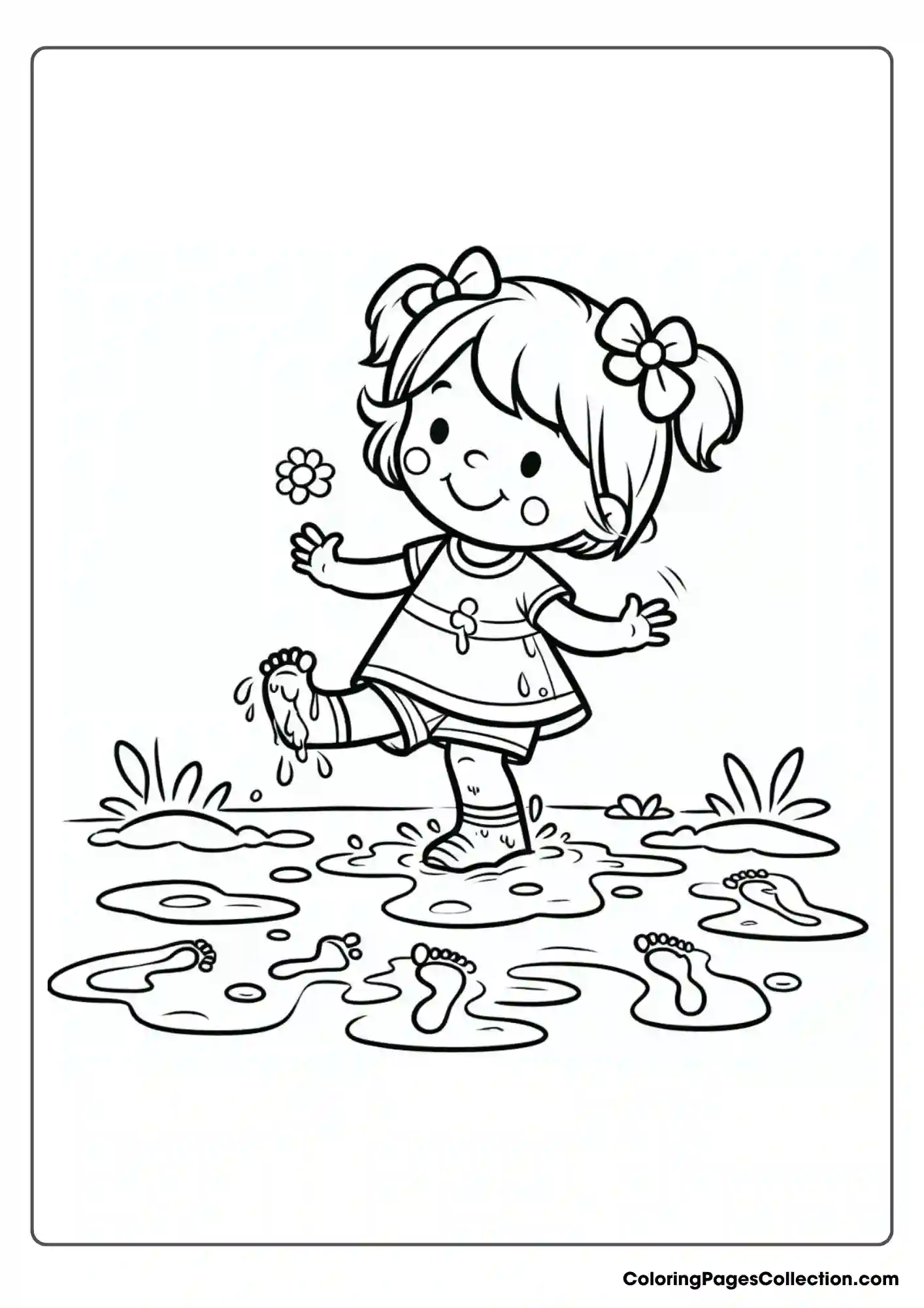 Child Playing In The Mud